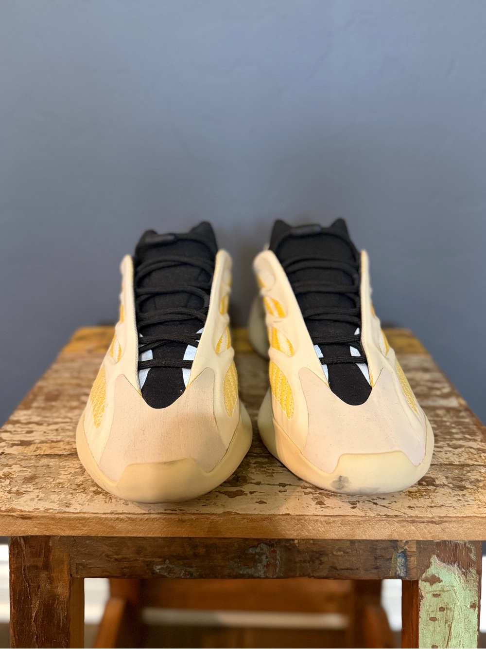 Yeezy Athletic Sneakers in Yellow, Cream and Black - Picture 3 of 6
